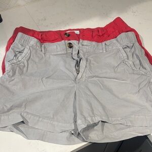 Sonoma Gray and Red Women's Bermudas